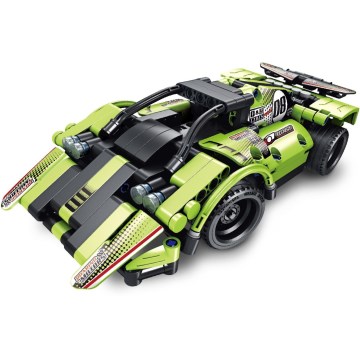 iM.Master - 2-i-1 bilbyggesæt, 335 dele, 3x AA + 3x AAA, inkl. fjernbetjening