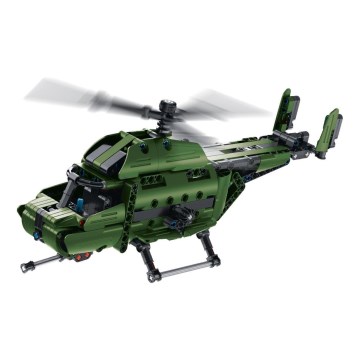 iM.Master - 2-i-1 helikopter byggesæt med mekanisk drivsystem, 393 dele