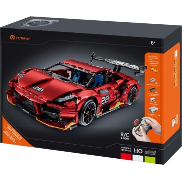 iM.Master - Byggesæt: terrængående bil, 1835 dele, 2xAA + fjernbetjening