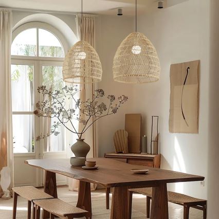 Loftpendel BOHO DELICADO på kabel 1xE27/40W/230V Ø 38 cm