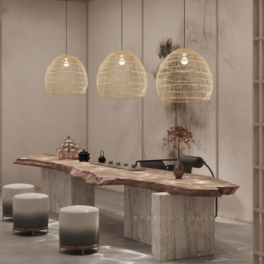 BOHO DELICADO pendel på kabel 1xE27/40W/230V Ø 60 cm