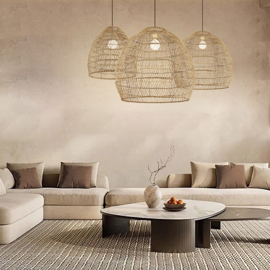 BOHO DELICADO pendel på kabel 1xE27/40W/230V Ø 60 cm