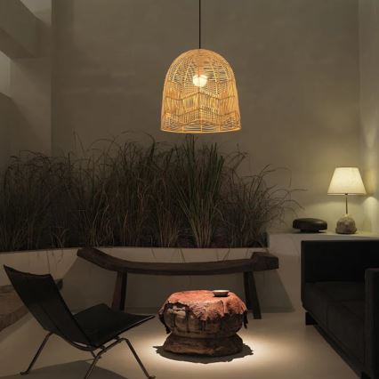 Pendel PELO 1xE27/40W/230V diameter 40 cm Rattan