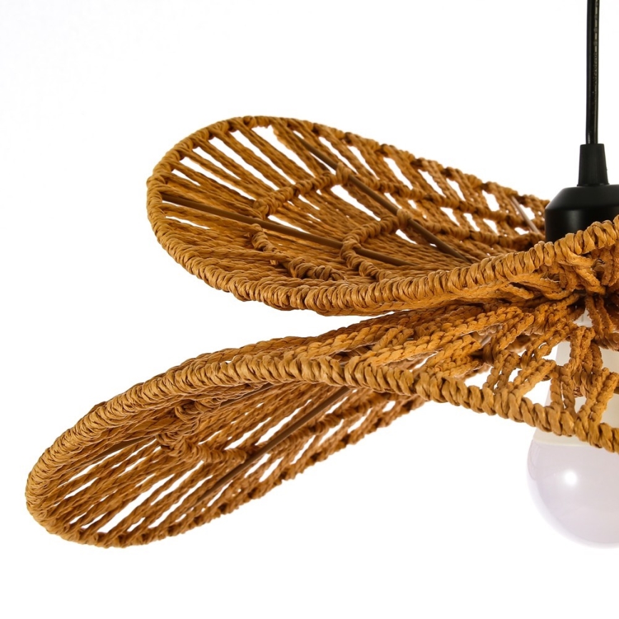 Pendel MARIPOSA 1xE27/40W/230V diameter 80 cm jute