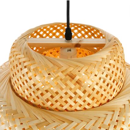 Pendel HILO 1xE27/40W/230V diameter 47 cm bambus