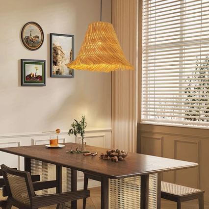 Pendel NATURALEZA 1xE27/40W/230V diameter 45 cm Rattan