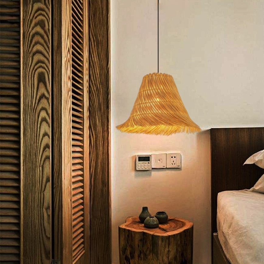 Pendel NATURALEZA 1xE27/40W/230V diameter 45 cm Rattan