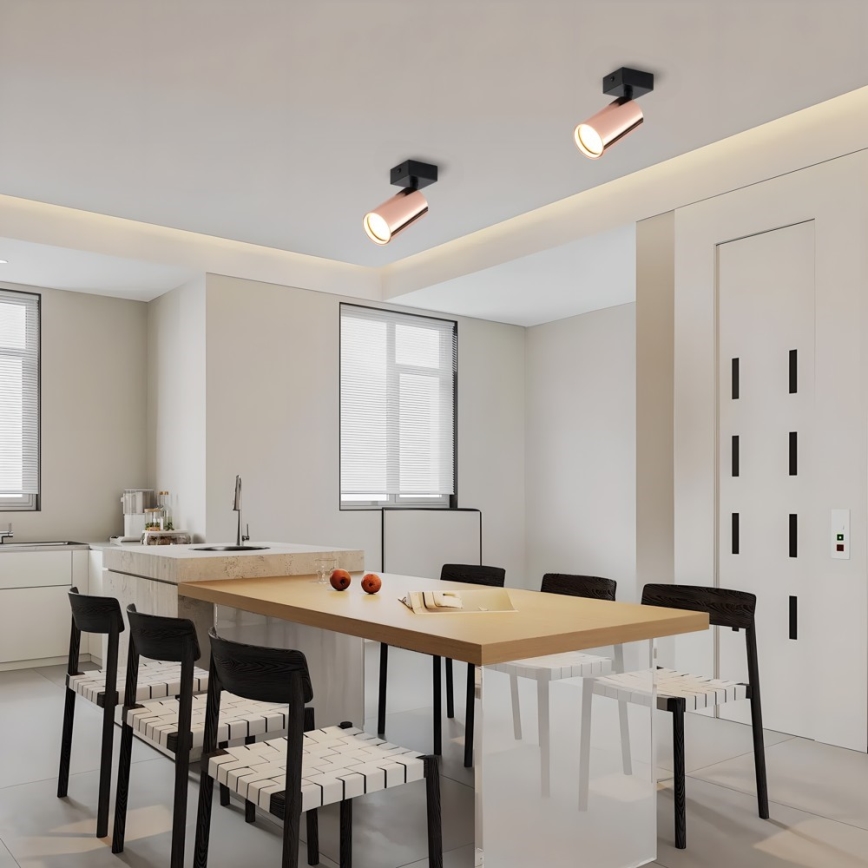 Spotlampe PUNTO 1xGU10/9W/230V rosaguld