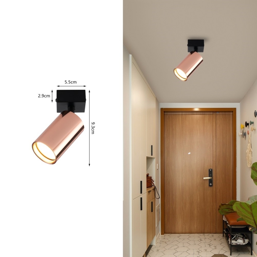 Spotlampe PUNTO 1xGU10/9W/230V rosaguld