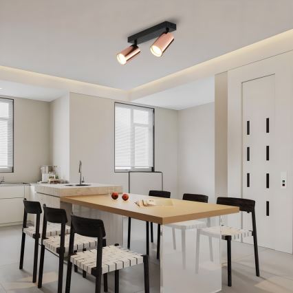 Spotlampe PUNTO 2xGU10/9W/230V rosaguld