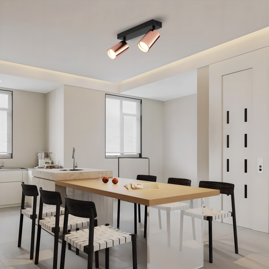 Spotlampe PUNTO 2xGU10/9W/230V rosaguld