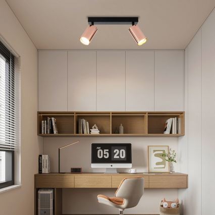 Spotlampe PUNTO 2xGU10/9W/230V rosaguld
