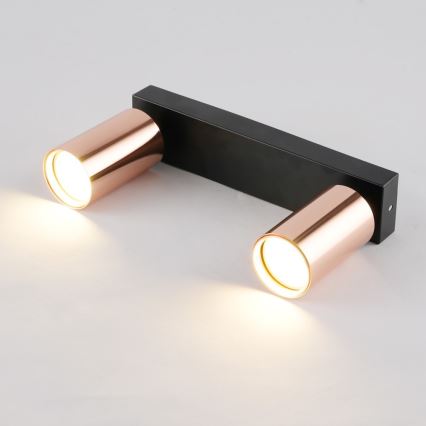 Spotlampe PUNTO 2xGU10/9W/230V rosaguld