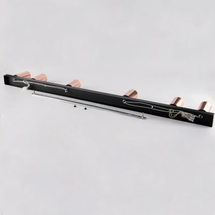 Spotarmatur PUNTO 6xGU10/9W/230V rosaguldfarvet