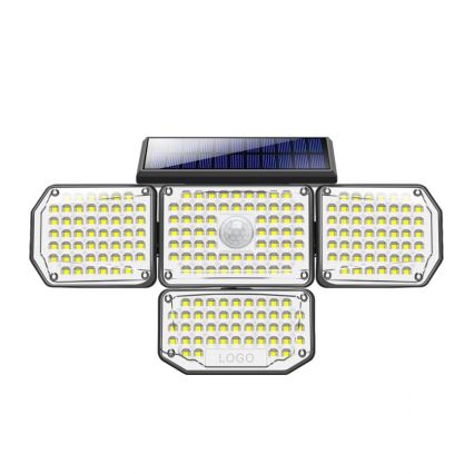 Soldrevet LED væglampe med sensor LED/5W/5,5V IP65