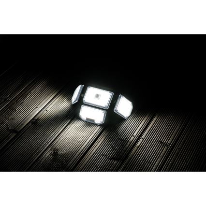 Soldrevet LED væglampe med sensor LED/5W/5,5V IP65 2400 mAh
