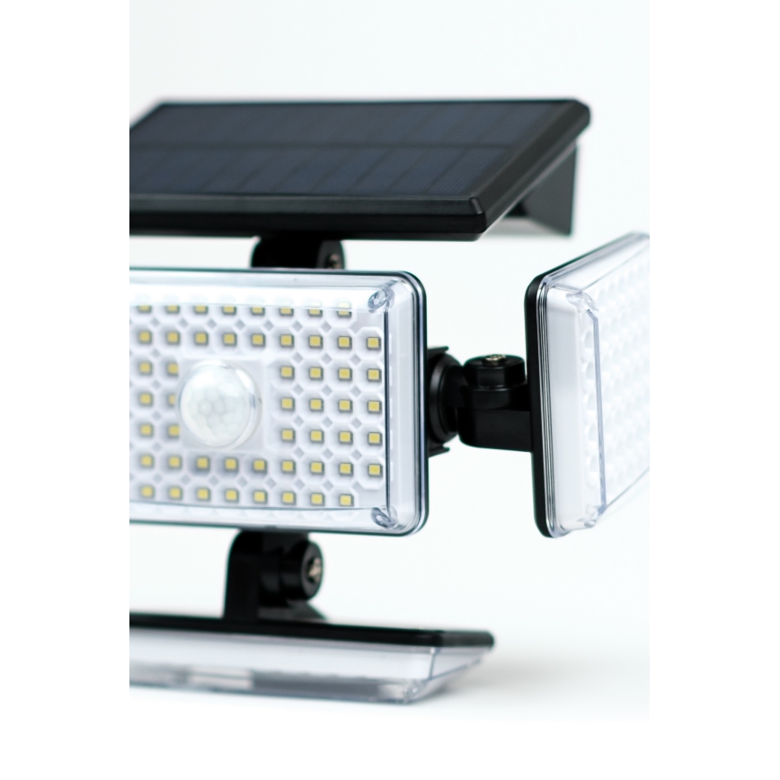 Soldrevet LED væglampe med sensor LED/5W/5,5V IP65 2400 mAh
