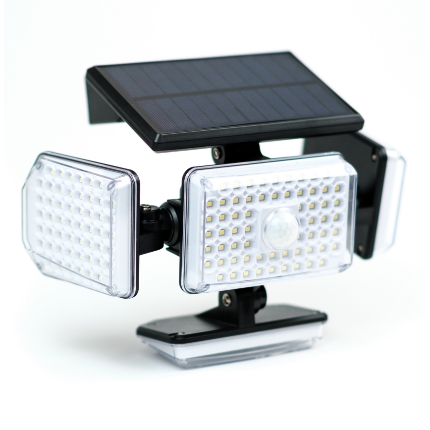 Soldrevet LED væglampe med sensor LED/5W/5,5V IP65 2400 mAh