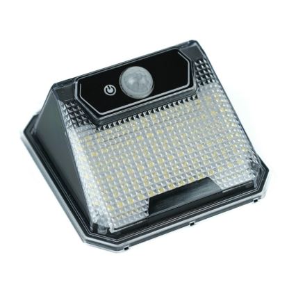 Soldrevet LED væglampe med sensor LED/3W/5,5V IP65 1200 mAh