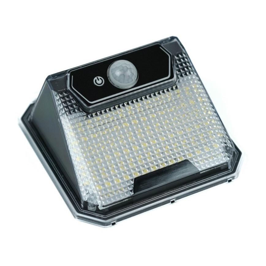 Soldrevet LED væglampe med sensor LED/3W/5,5V IP65 1200 mAh