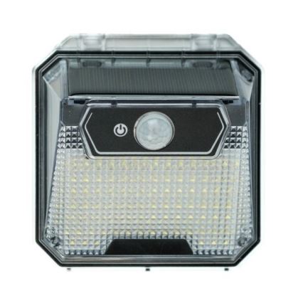 Soldrevet LED væglampe med sensor LED/3W/5,5V IP65 1200 mAh