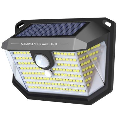 Soldrevet LED væglampe med sensor LED/4W/5,5V IP65 1200 mAh