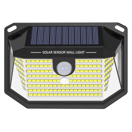 Soldrevet LED væglampe med sensor LED/4W/5,5V IP65