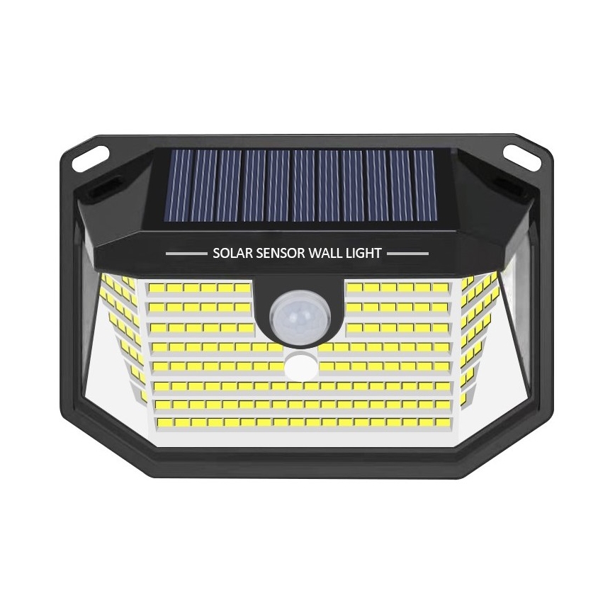 Soldrevet LED væglampe med sensor LED/4W/5,5V IP65 1200 mAh