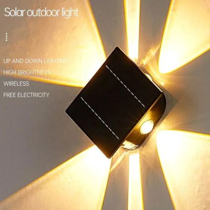 LED solcelle væglampe med sensor LED/2W/5V IP54 1300 mAh