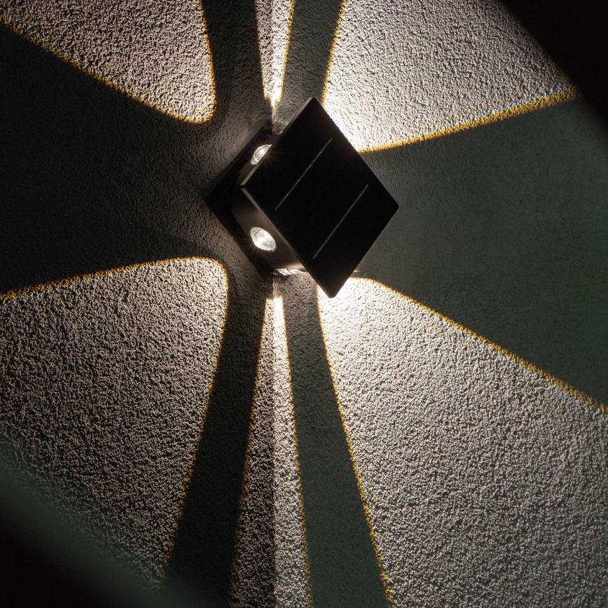 LED solcelle væglampe med sensor LED/2W/5V IP54 1300 mAh