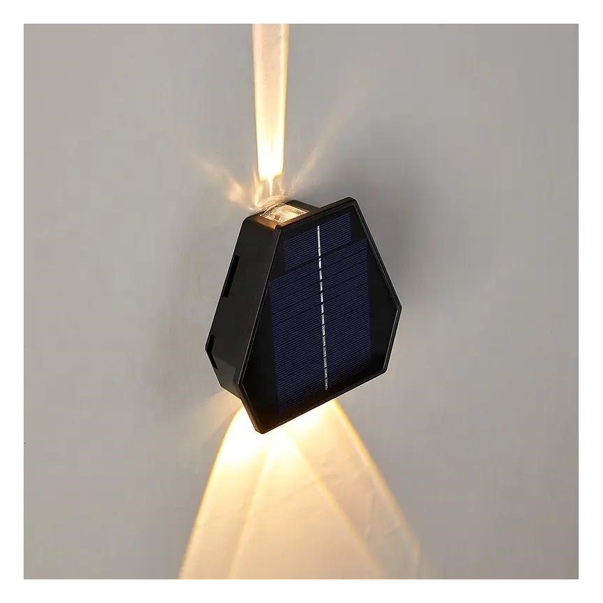 LED solcelle væglampe med sensor LED/2W/5V IP54 1300 mAh