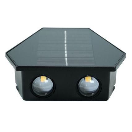Soldrevet LED væglampe med sensor LED/2W/5V IP54 1300 mAh