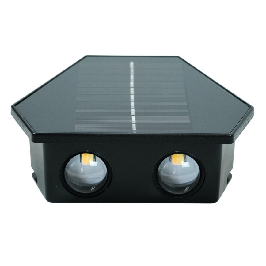 Soldrevet LED væglampe med sensor LED/2W/5V IP54 1300 mAh