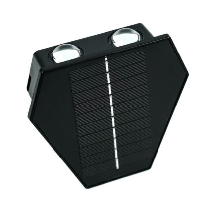 Soldrevet LED væglampe med sensor LED/2W/5V IP54 1300 mAh