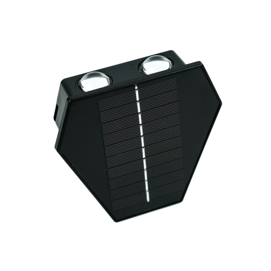 Soldrevet LED væglampe med sensor LED/2W/5V IP54 1300 mAh