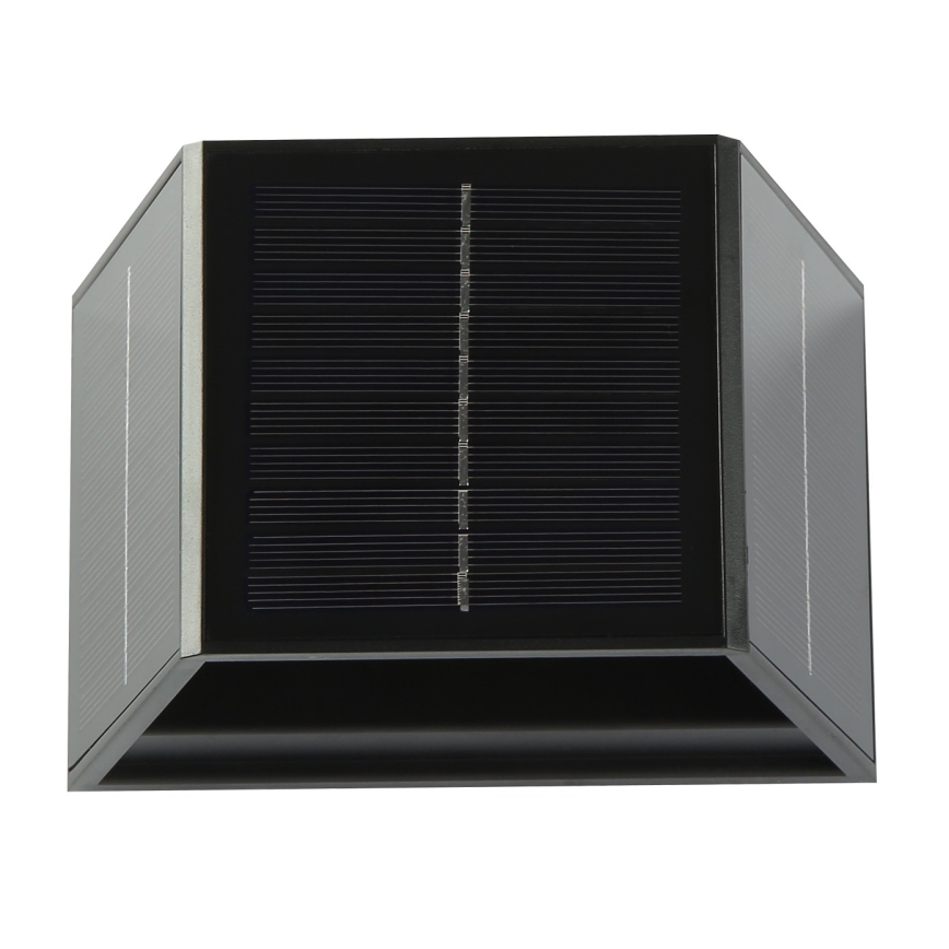 Soldrevet LED væglampe med sensor LED/2W/5V IP54 1300 mAh