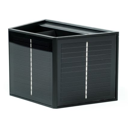 Soldrevet LED væglampe med sensor LED/2W/5V IP54 1300 mAh