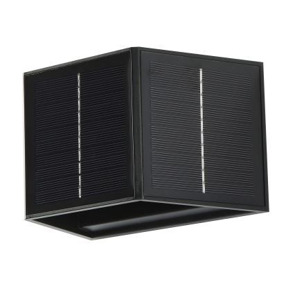 Soldrevet LED væglampe med sensor LED/2W/5V IP54 1300 mAh