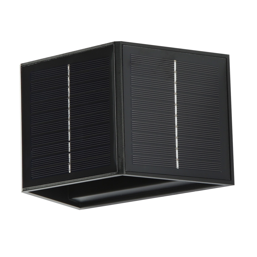 Soldrevet LED væglampe med sensor LED/2W/5V IP54 1300 mAh