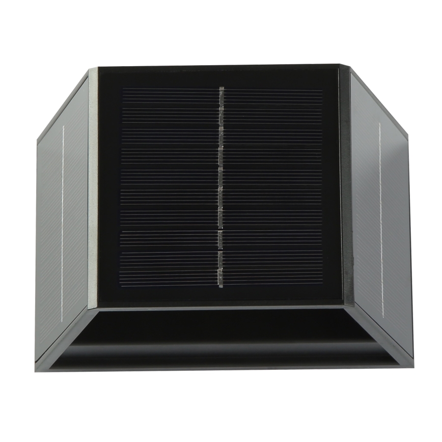 Soldrevet LED væglampe med sensor LED/2W/5V IP54 1300 mAh