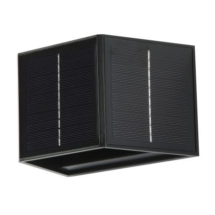 Soldrevet LED væglampe med sensor LED/2W/5V IP54 1300 mAh