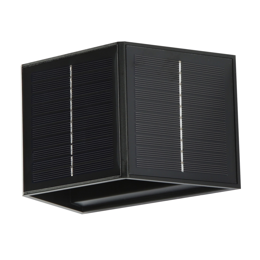 Soldrevet LED væglampe med sensor LED/2W/5V IP54 1300 mAh