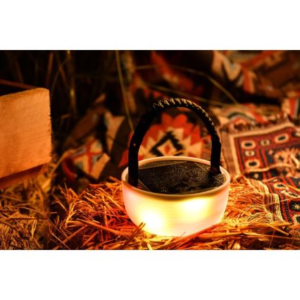 Bærbar LED solcellelampe med LED-lys kæde og RGB-farver genopladelig  LED/10W/5V 3600 mAh IP65 3600 mAh