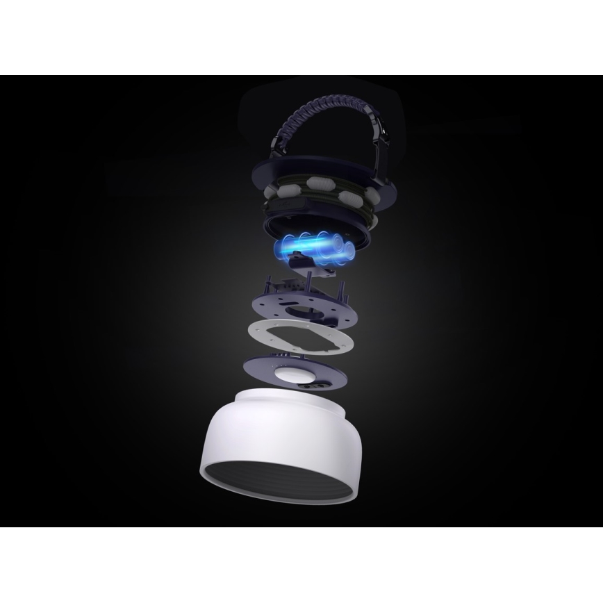 Bærbar LED solcellelampe med LED-lys kæde og RGB-farver genopladelig  LED/10W/5V 3600 mAh IP65 3600 mAh