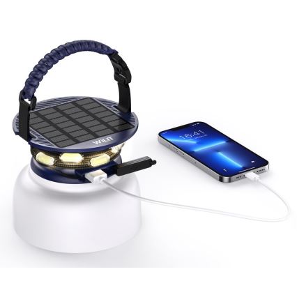 Bærbar LED solcellelampe med LED-lys kæde og RGB-farver genopladelig  LED/10W/5V 3600 mAh IP65 3600 mAh