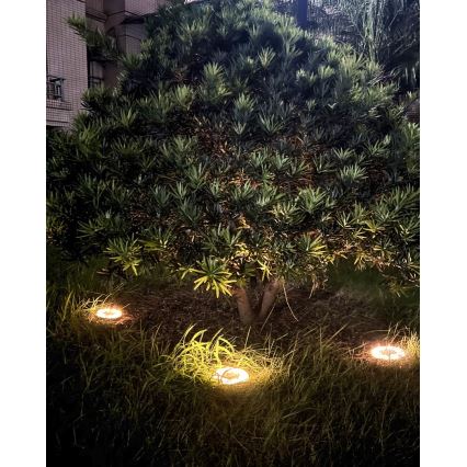 SÆT MED 4x LED Udendørs solcellelampe med sensor LED/0,048W/2V IP68 600 mAh