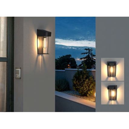 Soldrevet LED væglampe med sensor LED/2V IP44 600 mAh