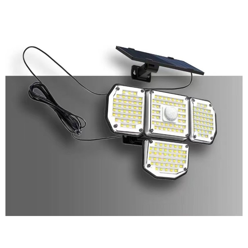 LED solcelle væglampe med sensor LED/5W/5,5V 3000K/6500K IP44 1200 mAh