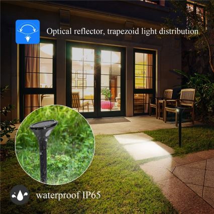 LED solcellelampe med sensor LED/1W/3,7V 6000K IP65 1500 mAh