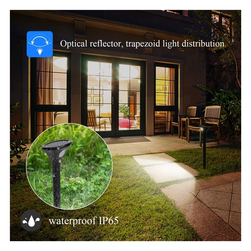 LED solcellelampe med sensor LED/1W/3,7V 6000K IP65 1500 mAh